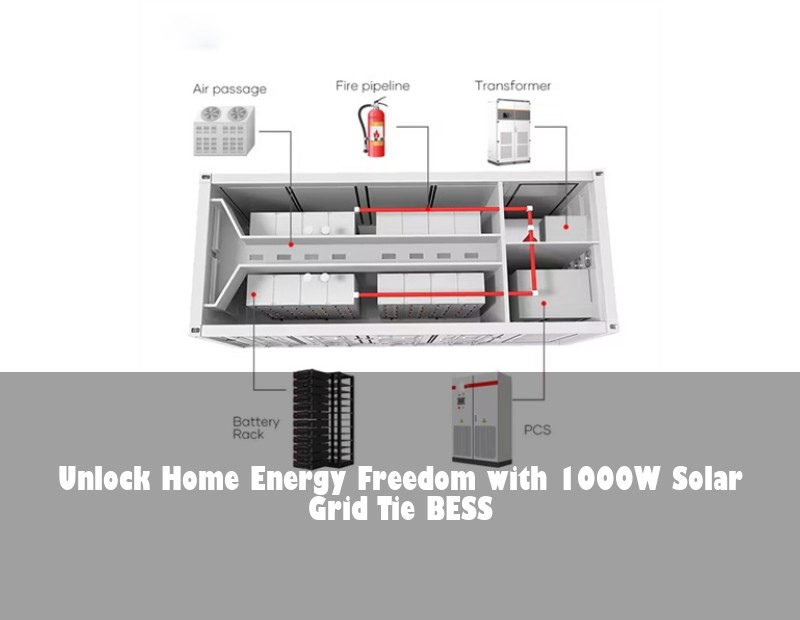 Unlock Home Energy Freedom with 1000W Solar Grid Tie BESS | Huijue Bess