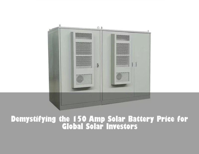 Demystifying the 150 Amp Solar Battery Price for Global Solar Investors