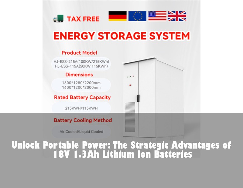 Unlock Portable Power: The Strategic Advantages of 18V 1.3Ah Lithium Ion Batteries
