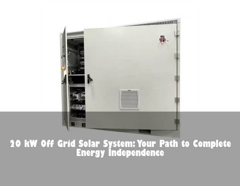 20 kW Off Grid Solar System: Your Path to Complete Energy Independence