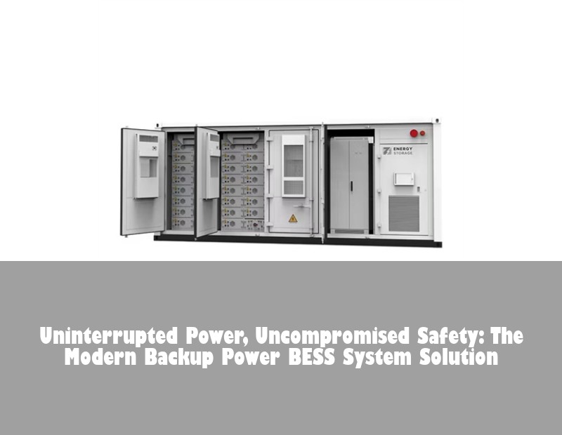 Uninterrupted Power, Uncompromised Safety: The Modern Backup Power BESS System Solution | Huijue Bess