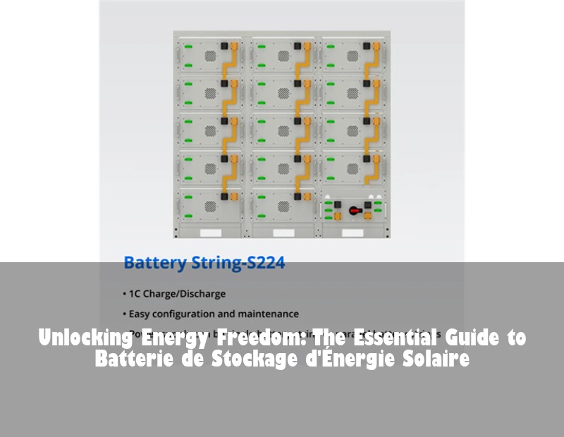 Unlocking Energy Freedom: The Essential Guide to Batterie de Stockage d'Énergie Solaire