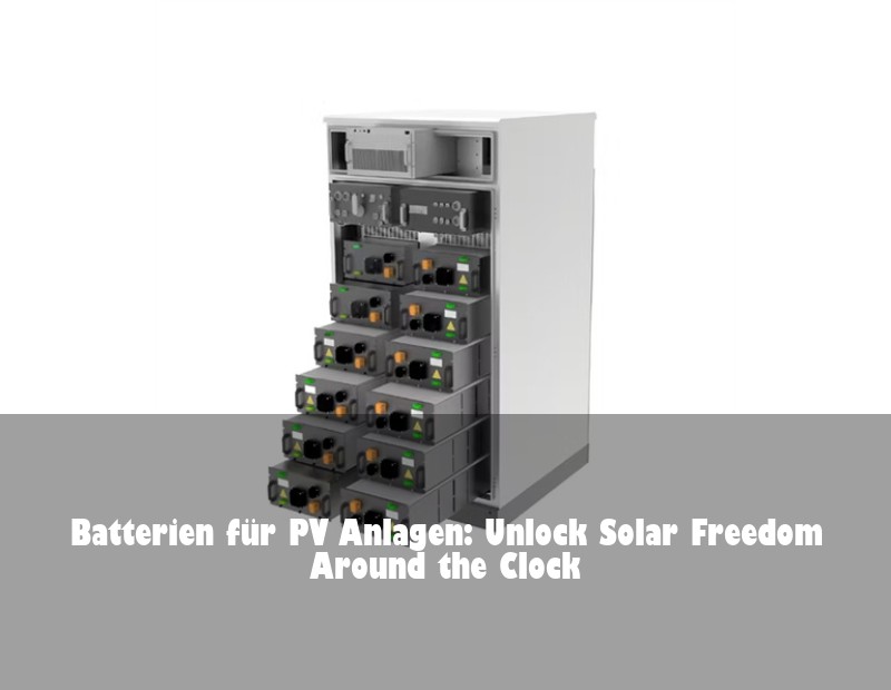 Batterien für PV Anlagen: Unlock Solar Freedom Around the Clock | Huijue Bess