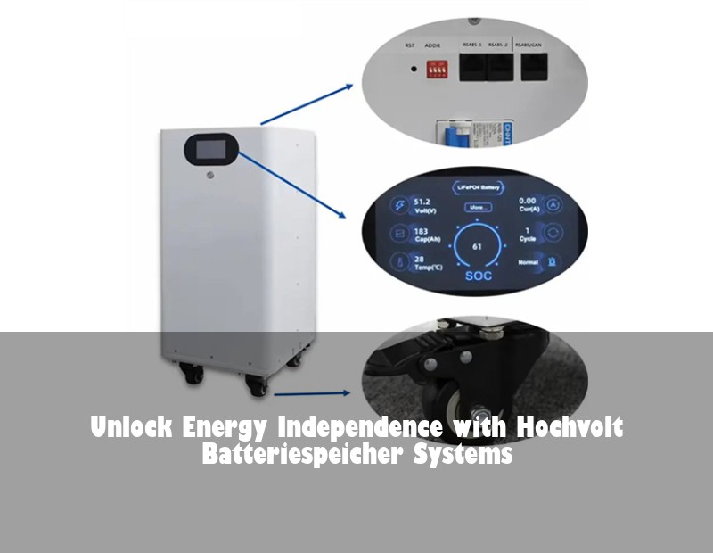 Unlock Energy Independence with Hochvolt Batteriespeicher Systems