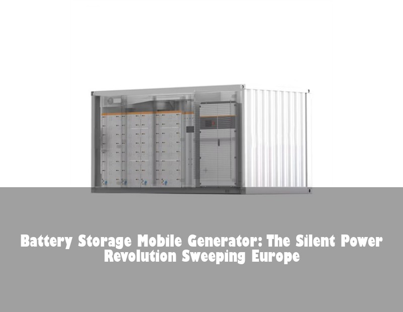 Battery Storage Mobile Generator: The Silent Power Revolution Sweeping Europe