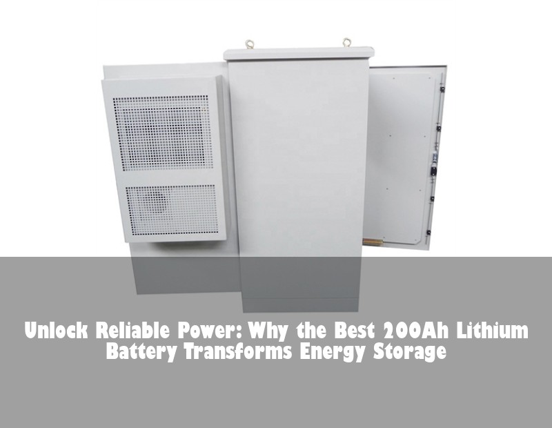 Unlock Reliable Power: Why the Best 200Ah Lithium Battery Transforms Energy Storage