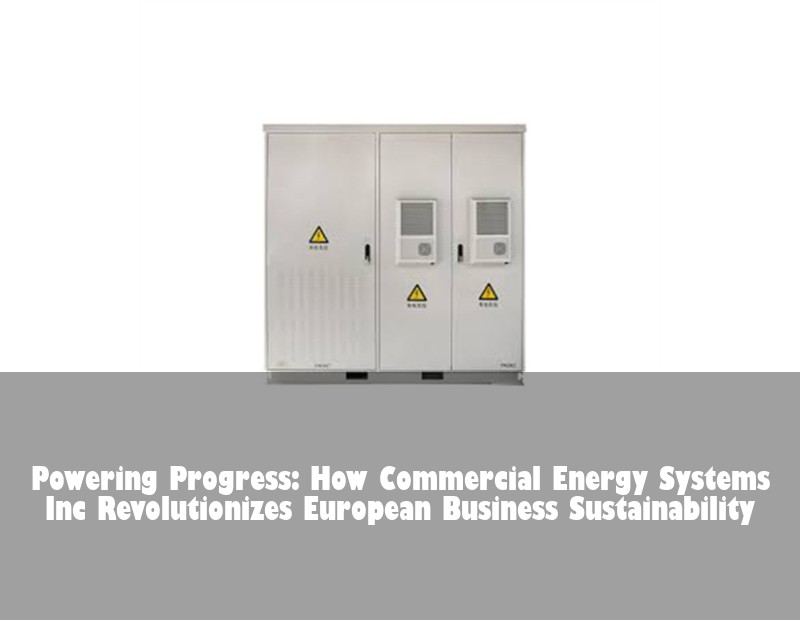 Powering Progress: How Commercial Energy Systems Inc Revolutionizes European Business Sustainability