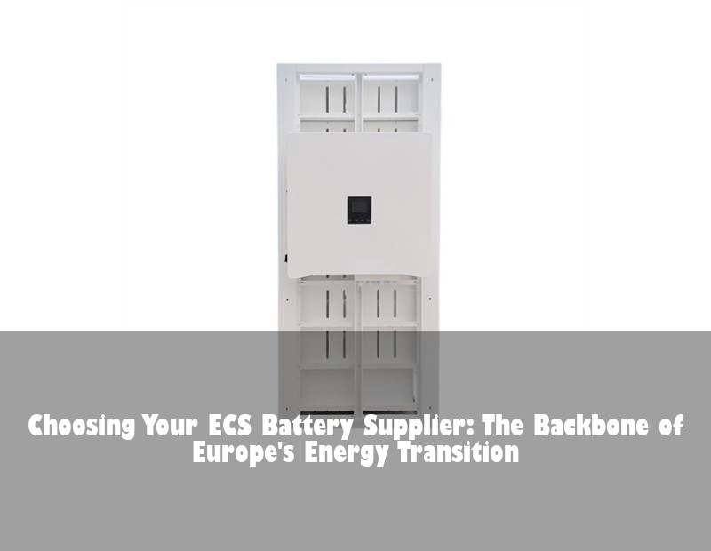Choosing Your ECS Battery Supplier: The Backbone of Europe's Energy Transition