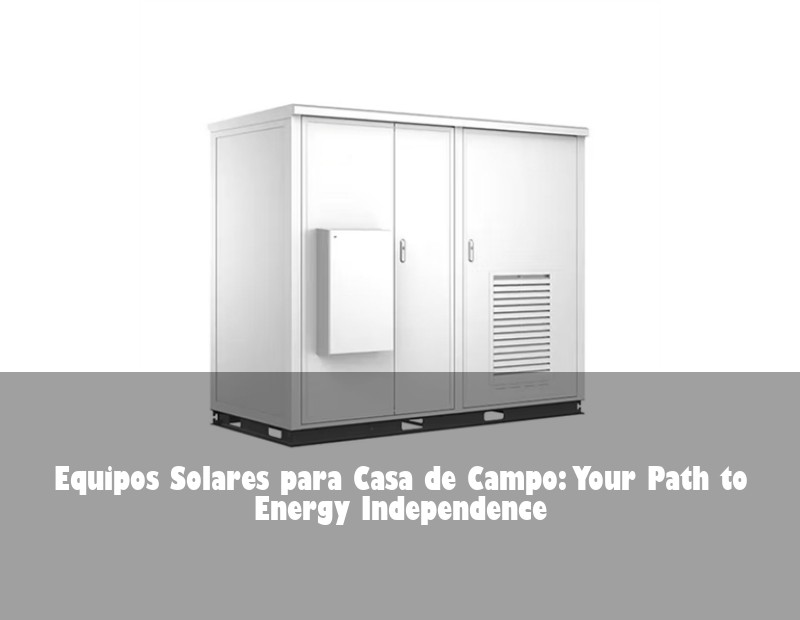 Equipos Solares para Casa de Campo: Your Path to Energy Independence | Huijue Bess