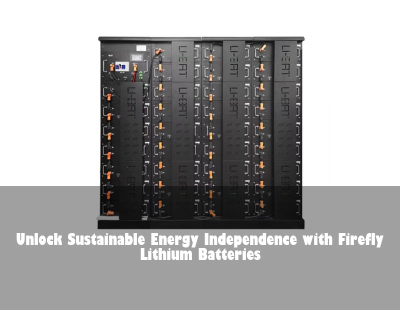 Unlock Sustainable Energy Independence with Firefly Lithium Batteries
