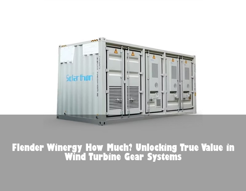 Flender Winergy How Much? Unlocking True Value in Wind Turbine Gear Systems | Huijue Bess