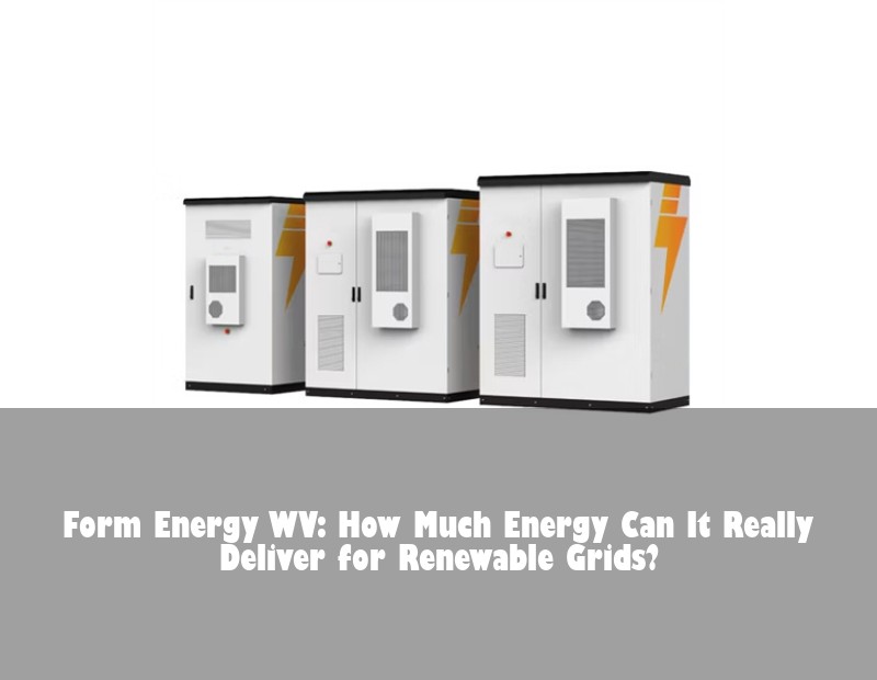 Form Energy WV: How Much Energy Can It Really Deliver for Renewable Grids?
