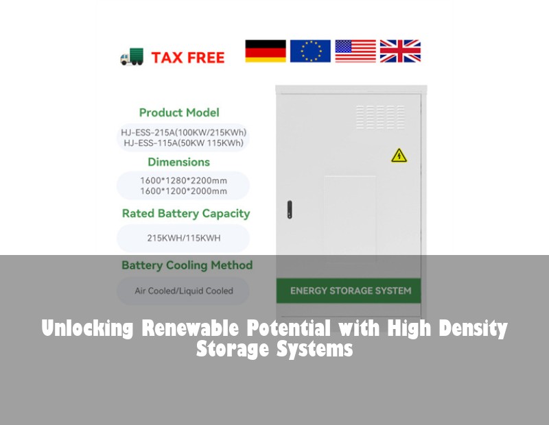 Unlocking Renewable Potential with High Density Storage Systems