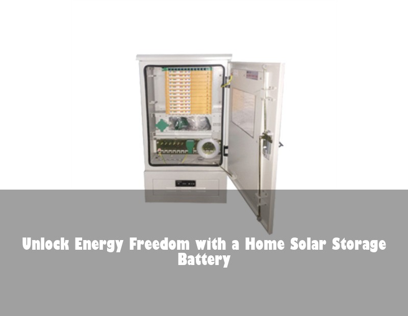 Unlock Energy Freedom with a Home Solar Storage Battery