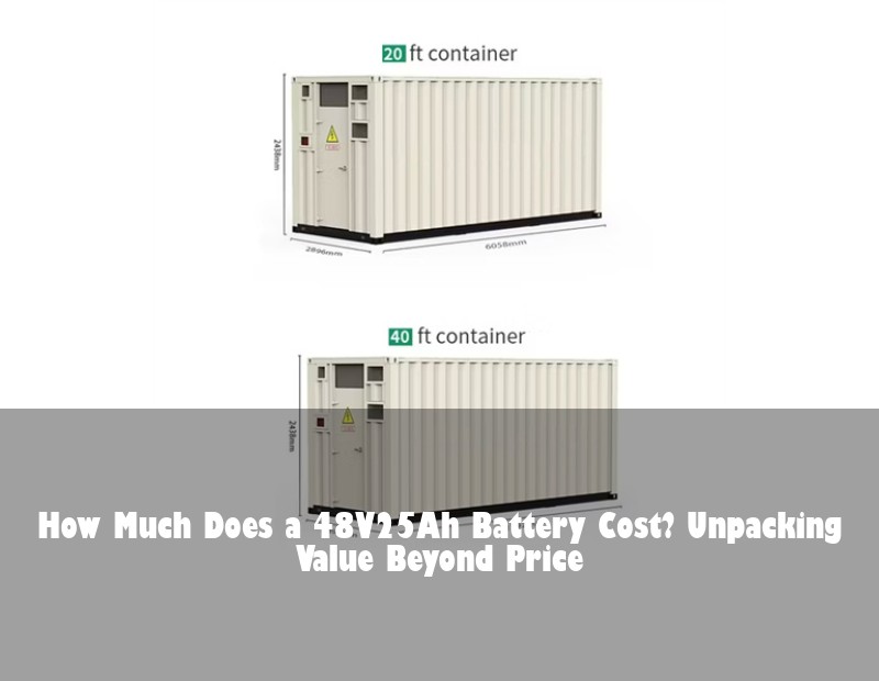 How Much Does a 48V25Ah Battery Cost? Unpacking Value Beyond Price