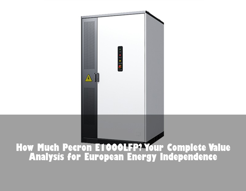 How Much Pecron E1000LFP? Your Complete Value Analysis for European Energy Independence