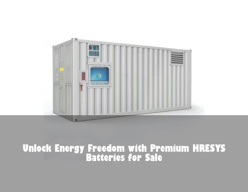 Unlock Energy Freedom with Premium HRESYS Batteries for Sale