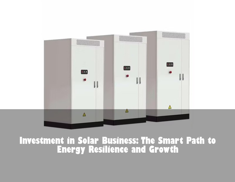 Investment in Solar Business: The Smart Path to Energy Resilience and Growth | Huijue Bess