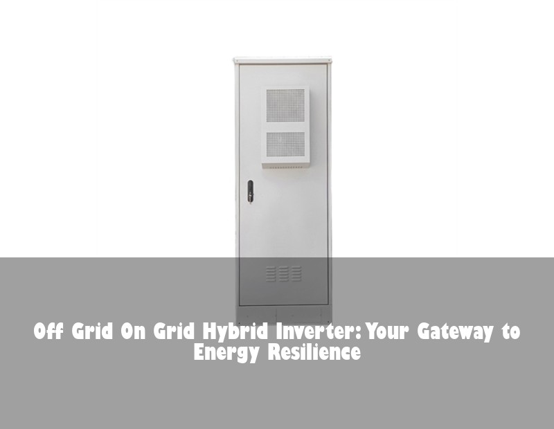 Off Grid On Grid Hybrid Inverter: Your Gateway to Energy Resilience