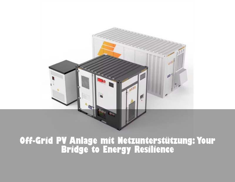 Off-Grid PV Anlage mit Netzunterstützung: Your Bridge to Energy Resilience | Huijue Bess