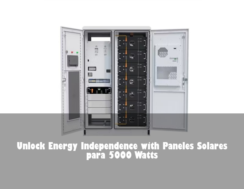 Unlock Energy Independence with Paneles Solares para 5000 Watts