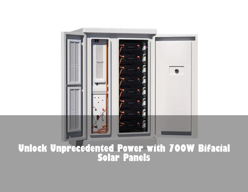 Unlock Unprecedented Power with 700W Bifacial Solar Panels