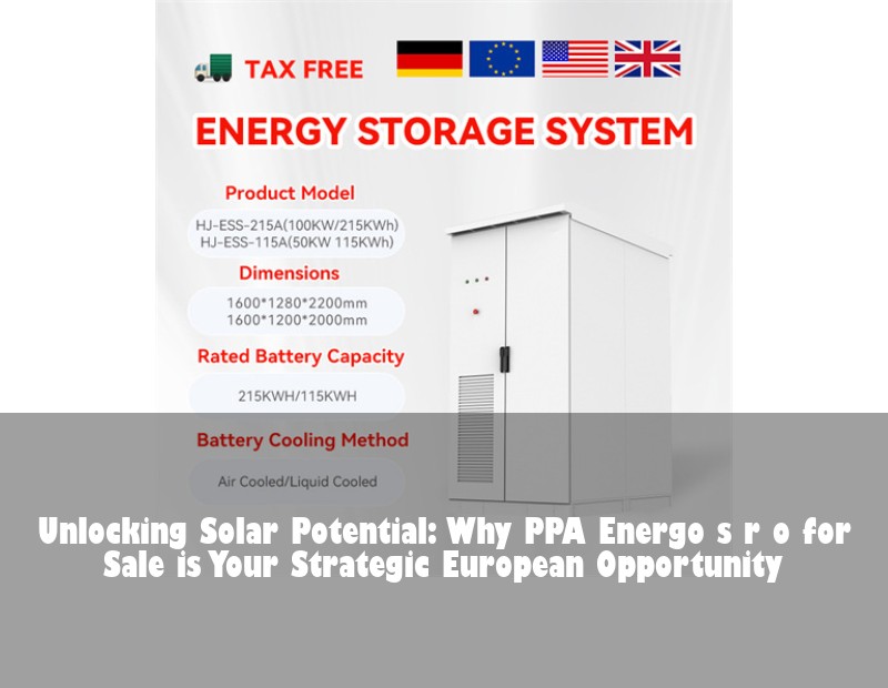 Unlocking Solar Potential: Why PPA Energo s r o for Sale is Your Strategic European Opportunity