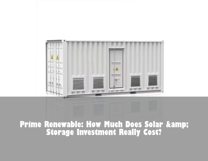 Prime Renewable: How Much Does Solar &amp; Storage Investment Really Cost?