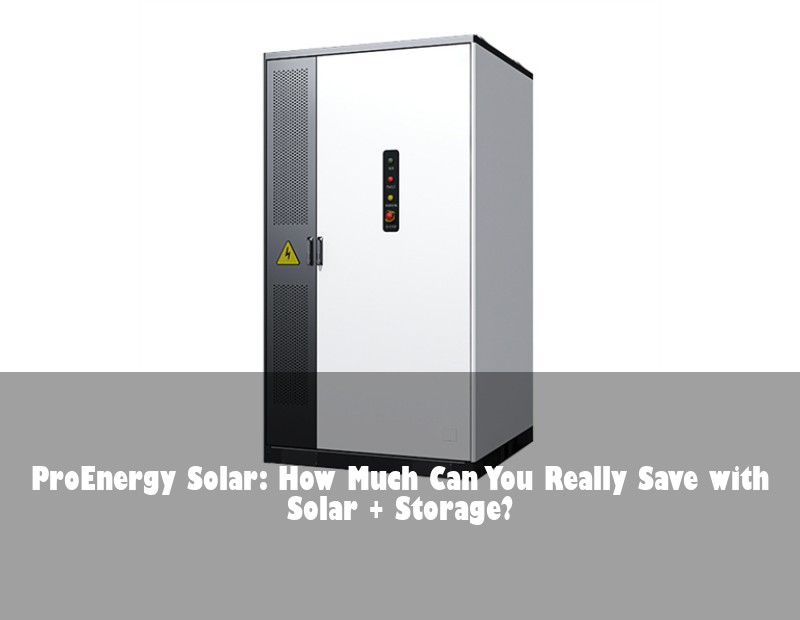 ProEnergy Solar: How Much Can You Really Save with Solar + Storage?