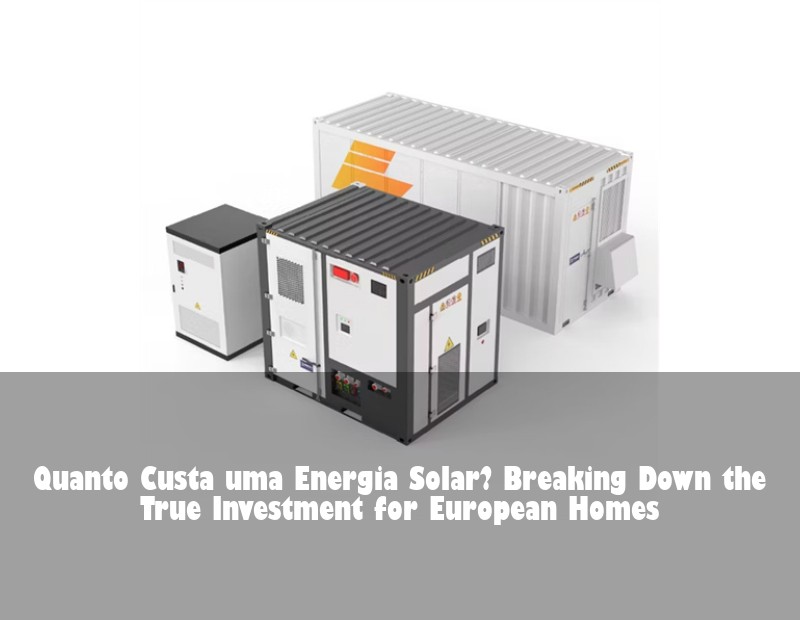 Quanto Custa uma Energia Solar? Breaking Down the True Investment for European Homes | Huijue Bess