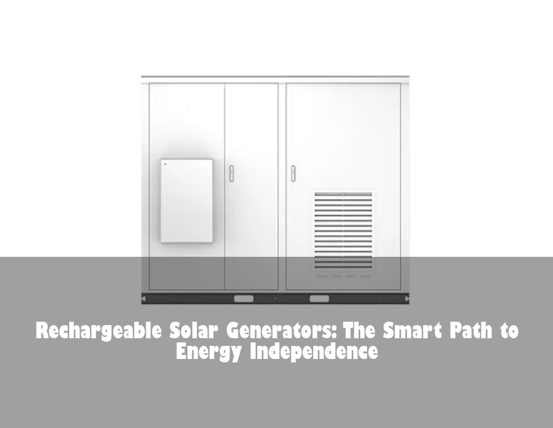 Rechargeable Solar Generators: The Smart Path to Energy Independence