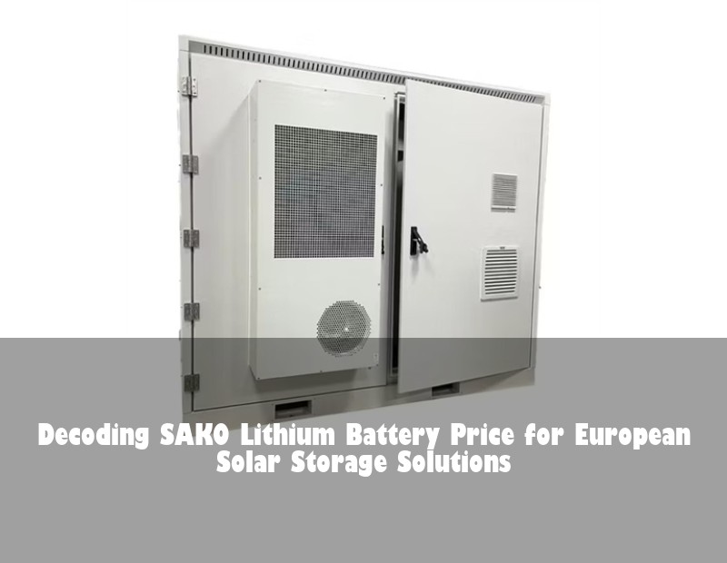 Decoding SAKO Lithium Battery Price for European Solar Storage Solutions