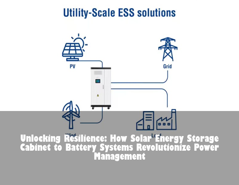 Unlocking Resilience: How Solar Energy Storage Cabinet to Battery Systems Revolutionize Power Management | Huijue Bess
