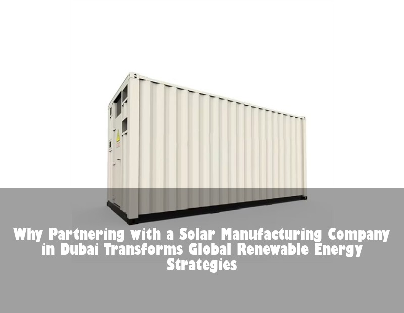 Why Partnering with a Solar Manufacturing Company in Dubai Transforms Global Renewable Energy Strategies | Huijue Bess