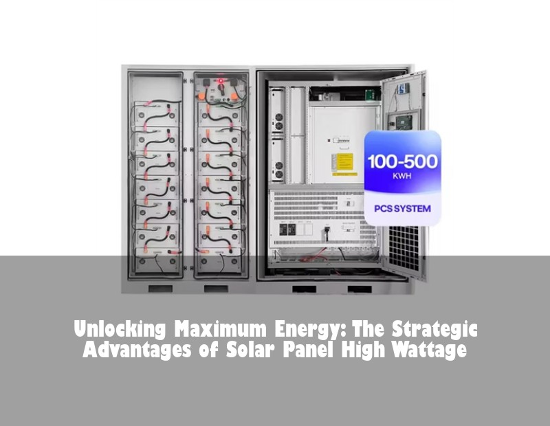 Unlocking Maximum Energy: The Strategic Advantages of Solar Panel High Wattage
