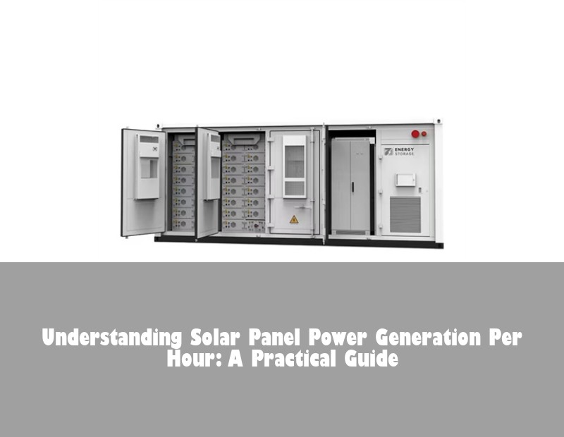 Understanding Solar Panel Power Generation Per Hour: A Practical Guide
