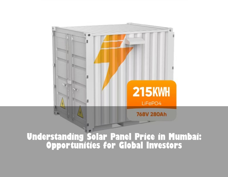 Understanding Solar Panel Price in Mumbai: Opportunities for Global Investors