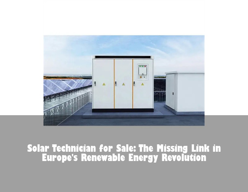 Solar Technician for Sale: The Missing Link in Europe's Renewable Energy Revolution | Huijue Bess