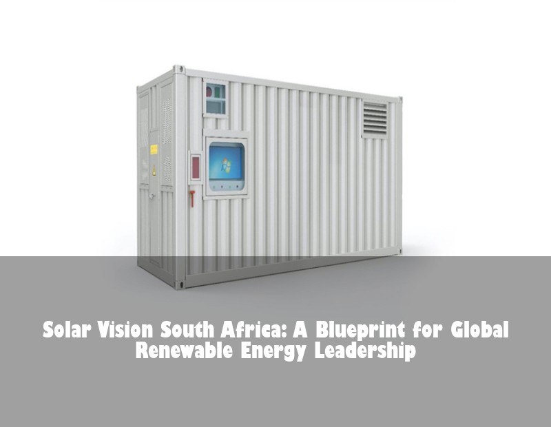 Solar Vision South Africa: A Blueprint for Global Renewable Energy Leadership | Huijue Bess