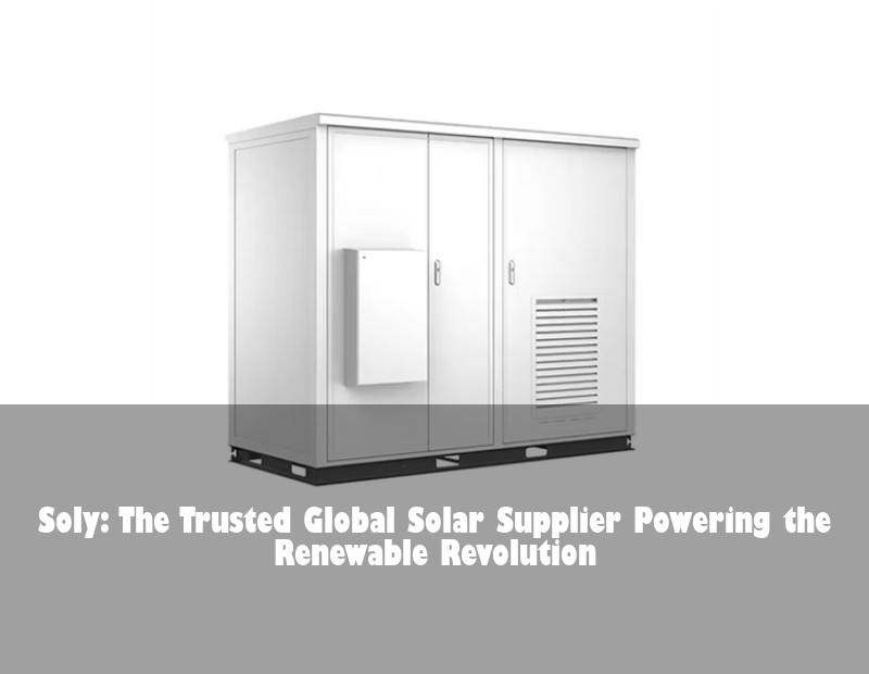 Soly: The Trusted Global Solar Supplier Powering the Renewable Revolution