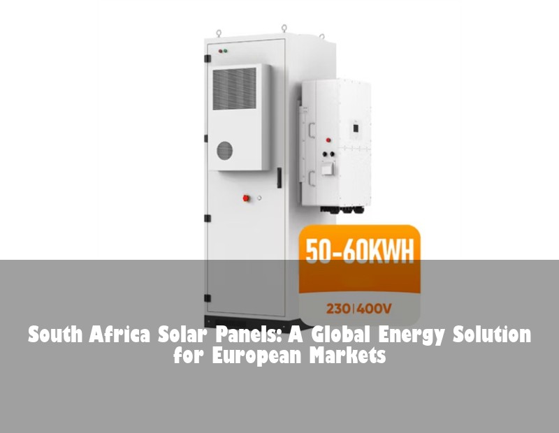 South Africa Solar Panels: A Global Energy Solution for European Markets