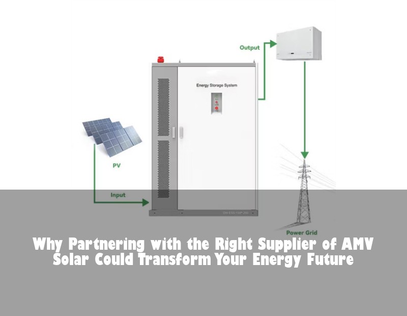 Why Partnering with the Right Supplier of AMV Solar Could Transform Your Energy Future | Huijue Bess