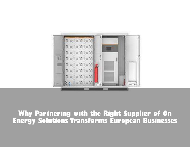 Why Partnering with the Right Supplier of On Energy Solutions Transforms European Businesses | Huijue Bess
