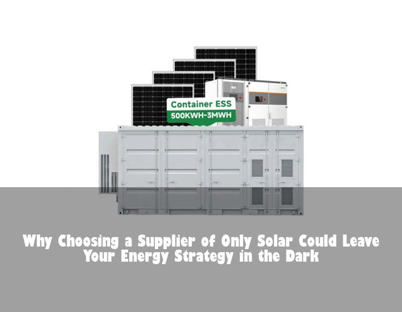 Why Choosing a Supplier of Only Solar Could Leave Your Energy Strategy in the Dark