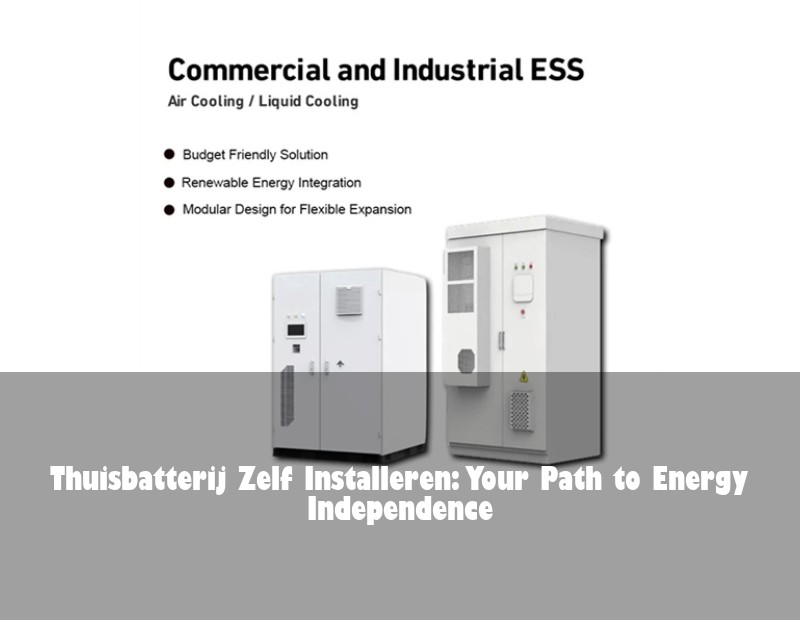 Thuisbatterij Zelf Installeren: Your Path to Energy Independence