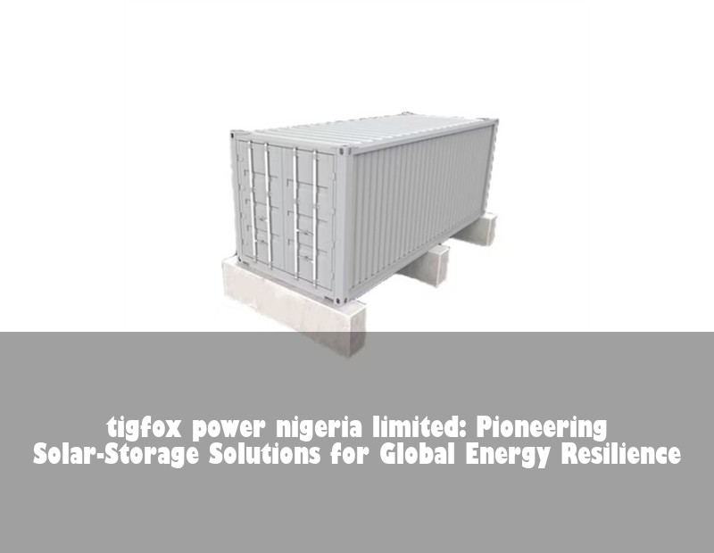 tigfox power nigeria limited: Pioneering Solar-Storage Solutions for Global Energy Resilience