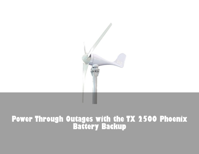 Power Through Outages with the TX 2500 Phoenix Battery Backup